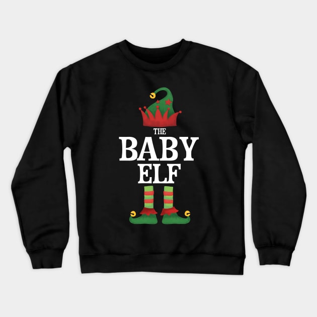 Baby Elf Matching Family Group Christmas Party Pajamas Crewneck Sweatshirt by uglygiftideas